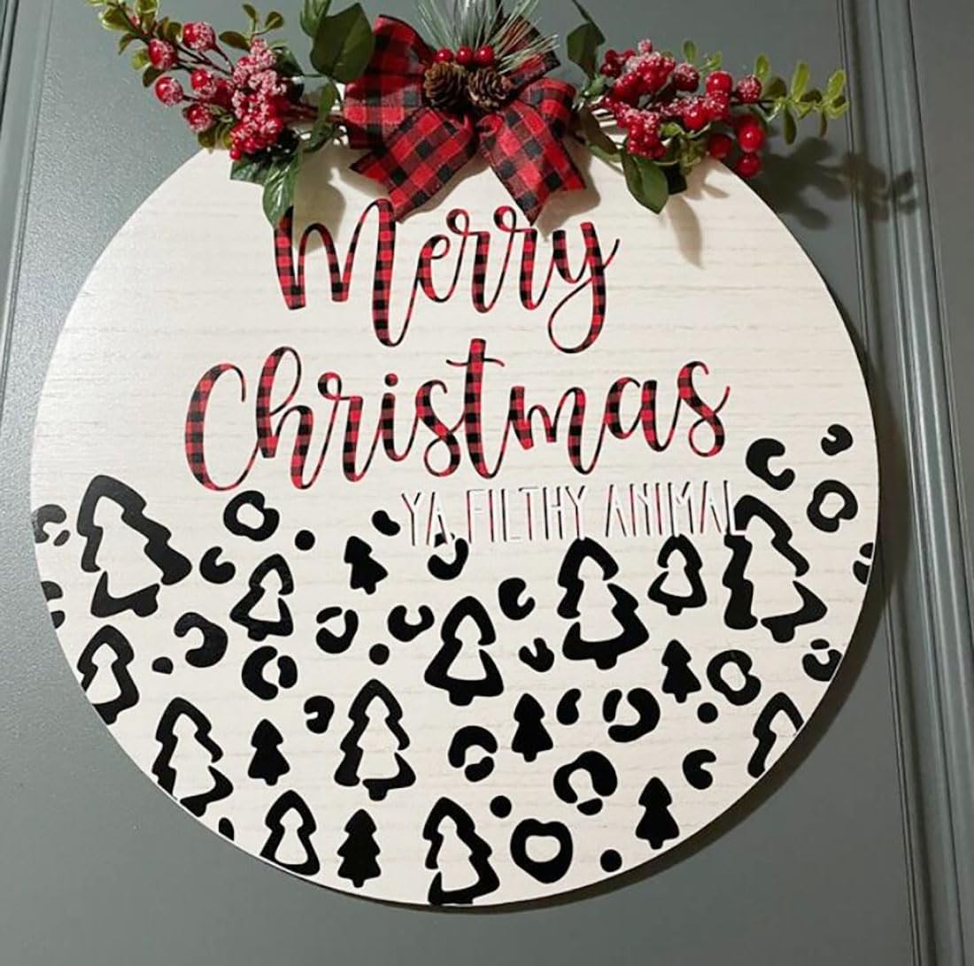 Christmas Stencils for Painting on Wood 12” Christmas Doormat Stencil Xmas Holiday Stencils for Crafts Door Mats Porch Door Decor