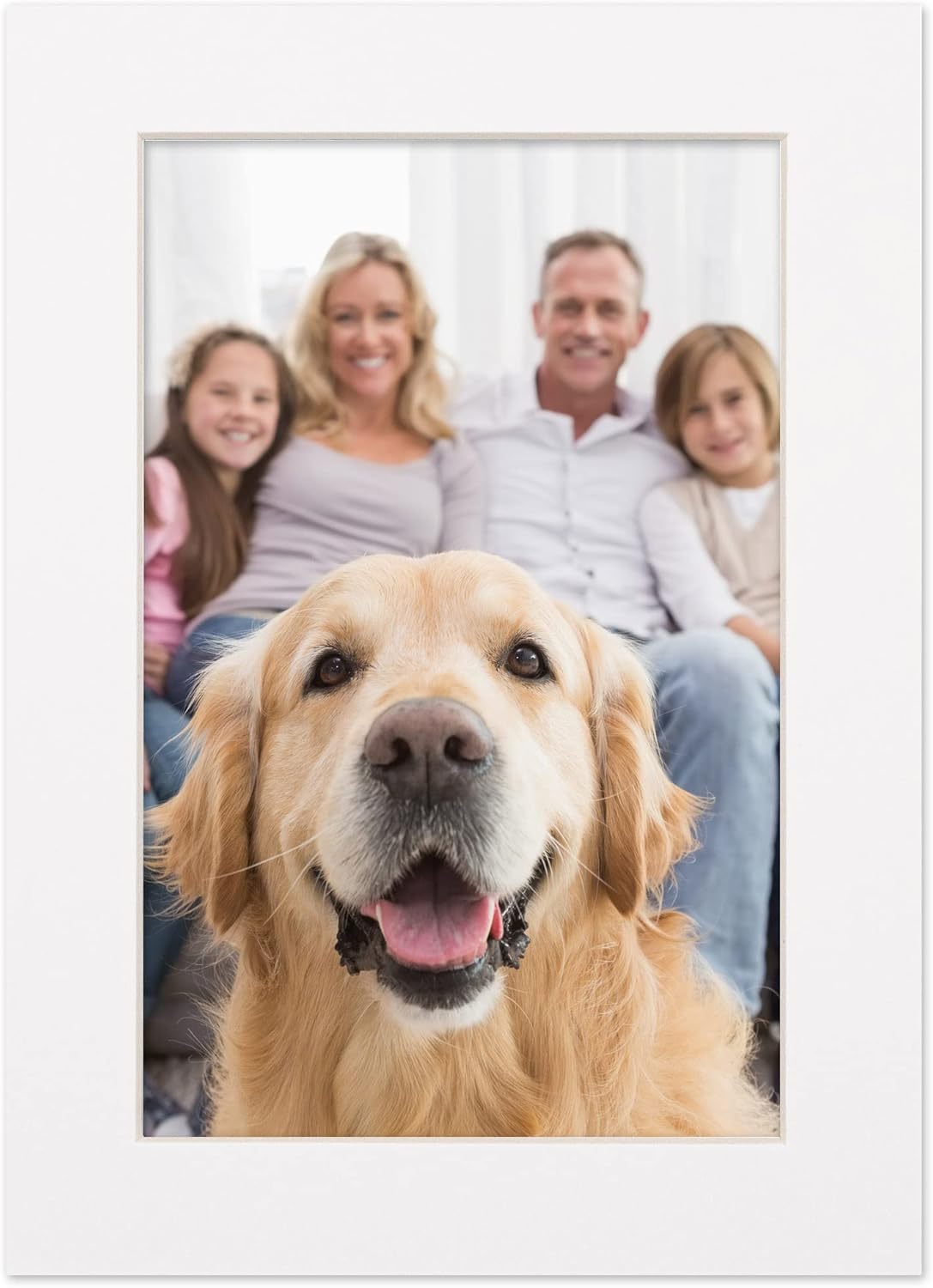 6x8 Mat for 8x10 Frame - Precut Mat Board Acid-Free White 6x8 Photo Matte Made to Fit a 8x10 Picture Frame, Premium Matboard for Family Photos, Show Kits, Art, Picture Framing, Pack of 100 Mats