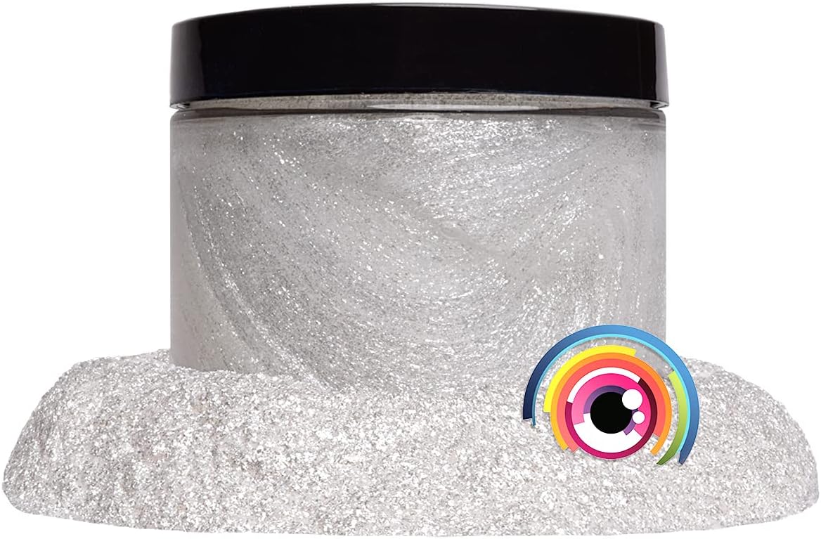 Eye Candy Pigments Premium White Mica Powder - Frost White (25gr) - for Epoxy, Resin, Soap, Paint, Woodworking, Acrylic Pouring, Bath Bombs, Fishing Lures - DIY Arts and Crafts Additive