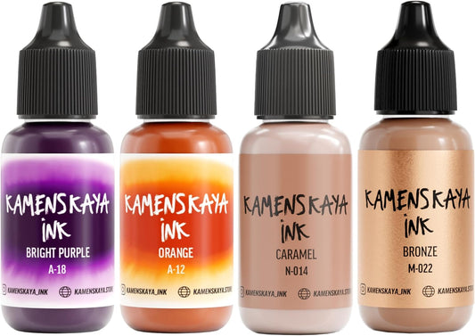 Alcohol Ink Set - 34 Color Variations - Set #23-4 Alcohol Inks x 0.51 fl oz (15 ml)