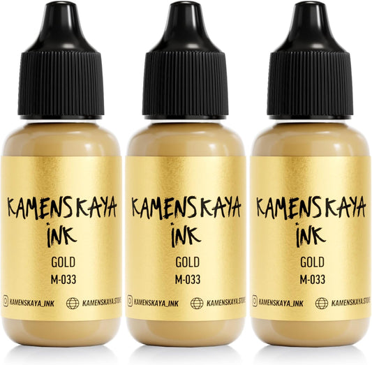 Metallic Alcohol Ink Set: Gold Alcohol Ink, 3 pcs 0.51 fl oz (15 ml) Each