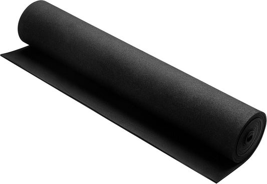 AMZQNART EVA Foam 3mm, Cosplay Foam 16x59 inch Black, for Craft Projects Cosplay Costumes, Fake Weapons, Decorations, Christmas, Easter, Thanksgiving, etc, High Density 90 kg/m³.