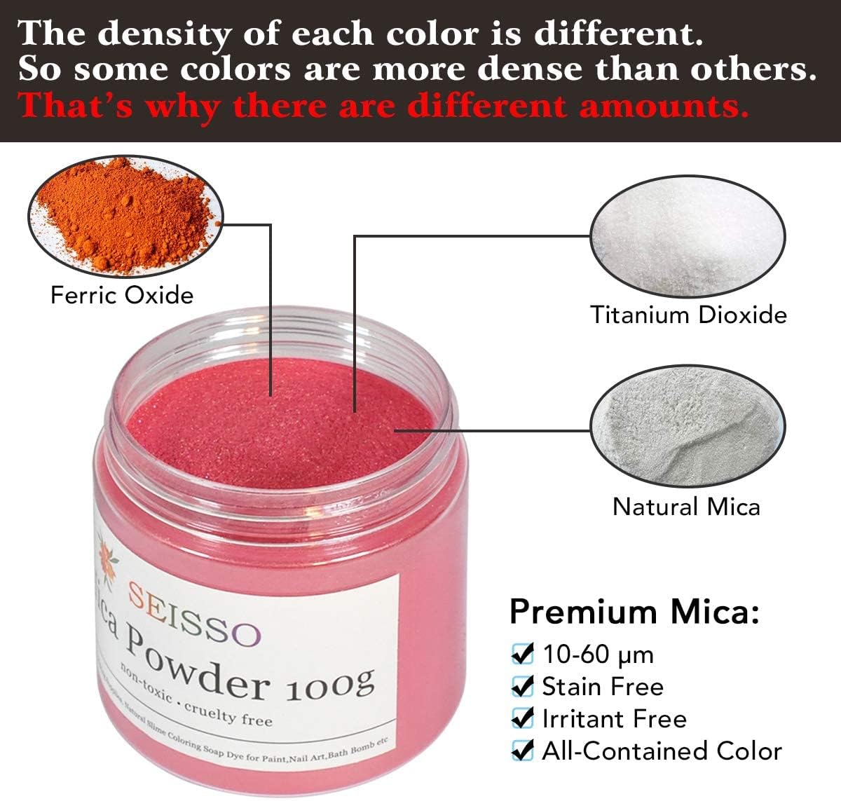Pink Mica Powder for Epoxy Resin 3.5 oz /100g Powdered Pigment for Soap Colorant Bath Bomb Dye, Cosmetic Grade for Lip Gloss, Acrylic Nails Polish, Craft Projects