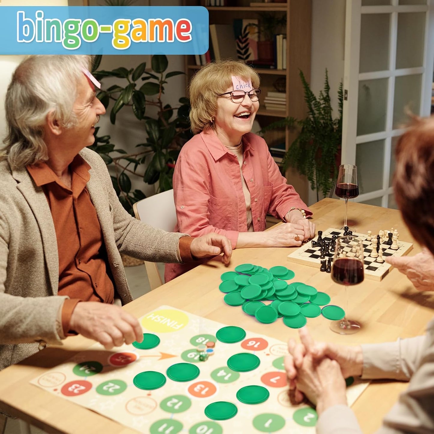 Coopay 1 1/2 Inches Plastic Poker Chips Learning Counters Disks Bingo Chip Counting Discs Markers for Math Practice and Poker Card Game Tokens, Teaching Rewards, 200 Pieces (Green)