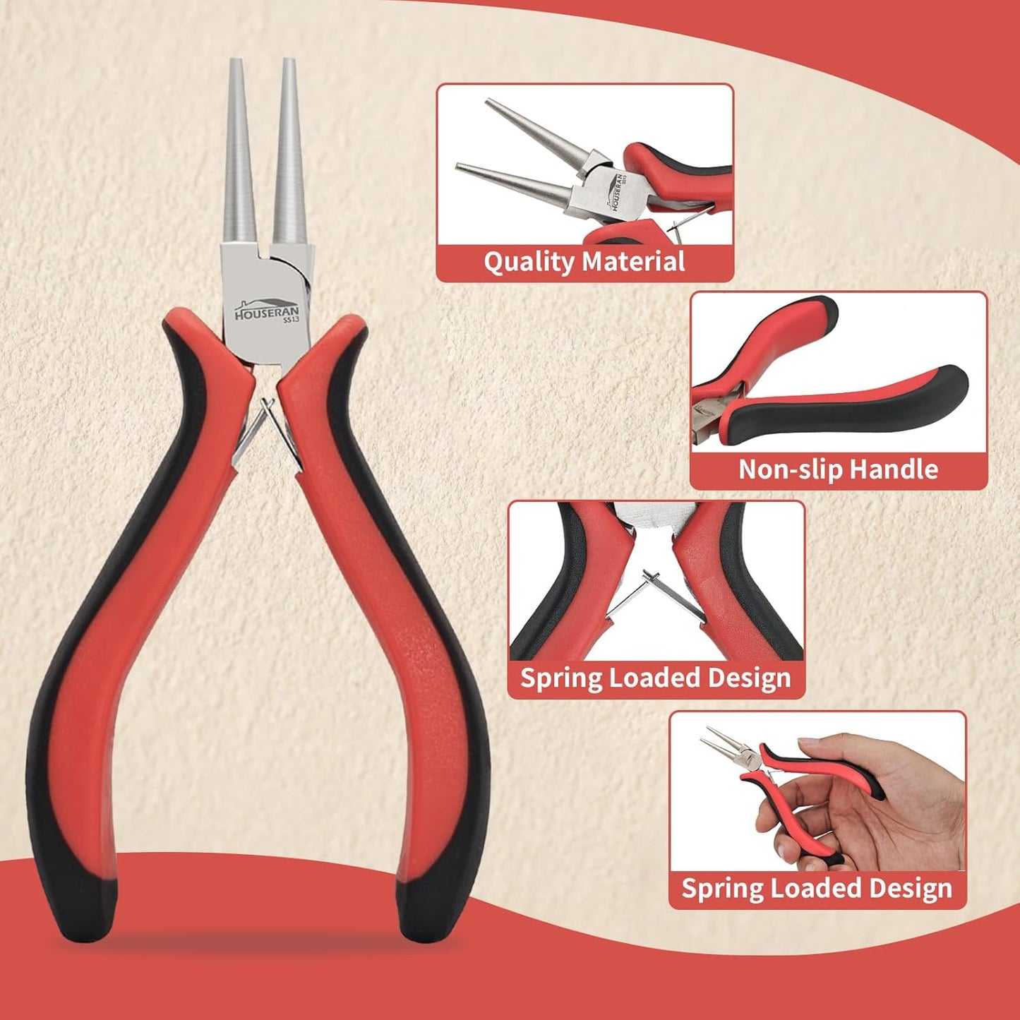 Round Nose Pliers for Jewelry Making, Wire Shaping, Beading, Jewelry Repair