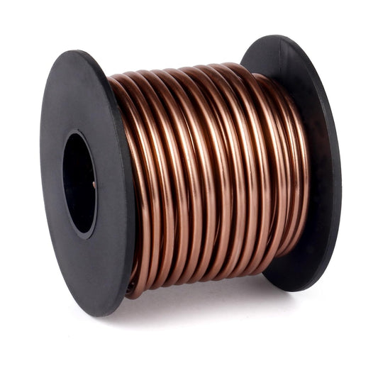 Aluminum Craft Wire, 32.8 Feet 3.0 mm/ 8 Gauge Brown Bendable Soft Metal Aluminum Wire Roll Bulk for DIY Crafts Sculpting Jewelry Making