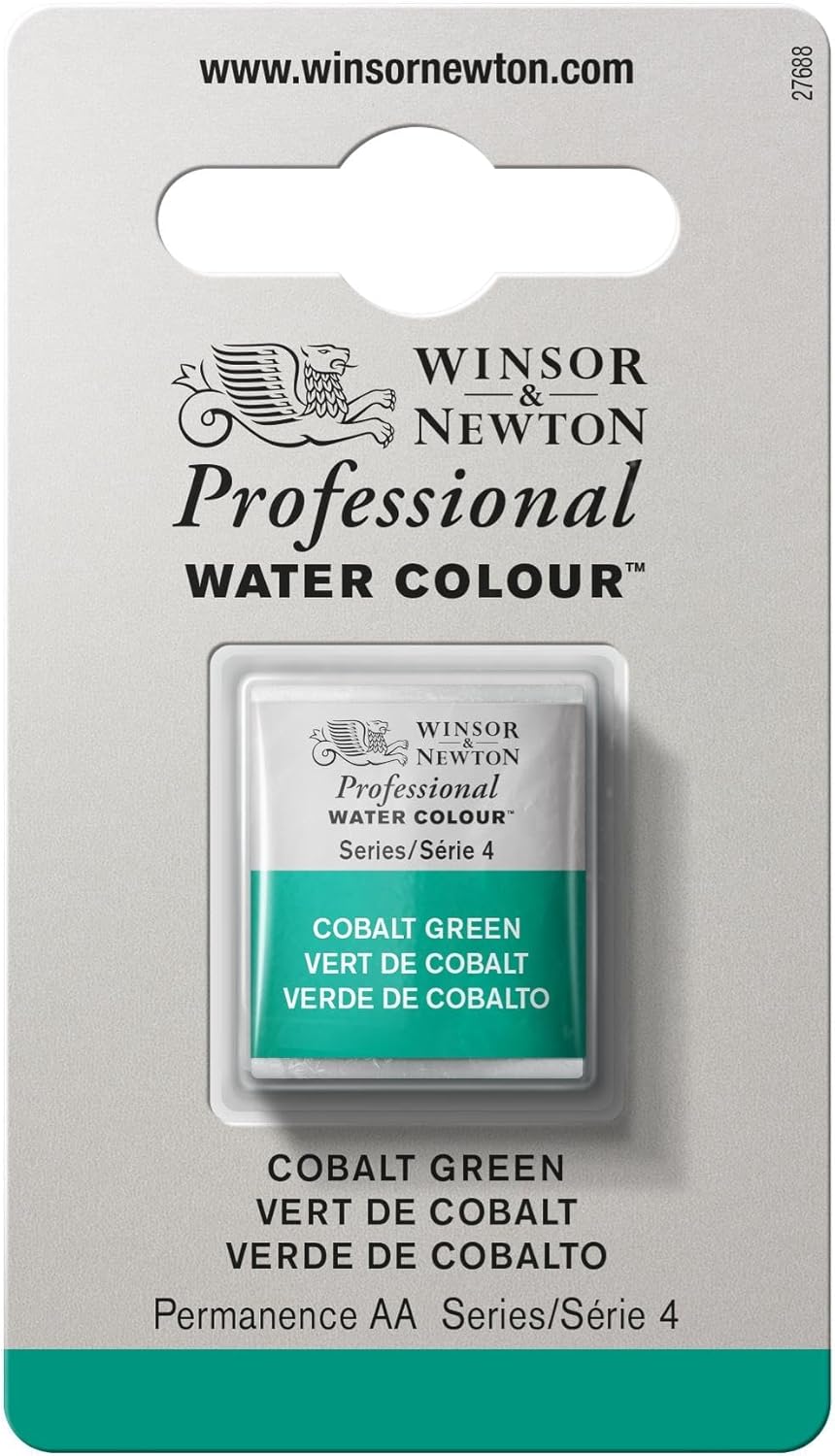 Winsor & Newton Professional Watercolor, Half Pan, Cobalt Green