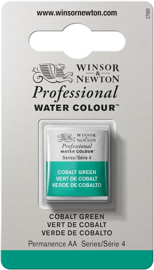 Winsor & Newton Professional Watercolor, Half Pan, Cobalt Green