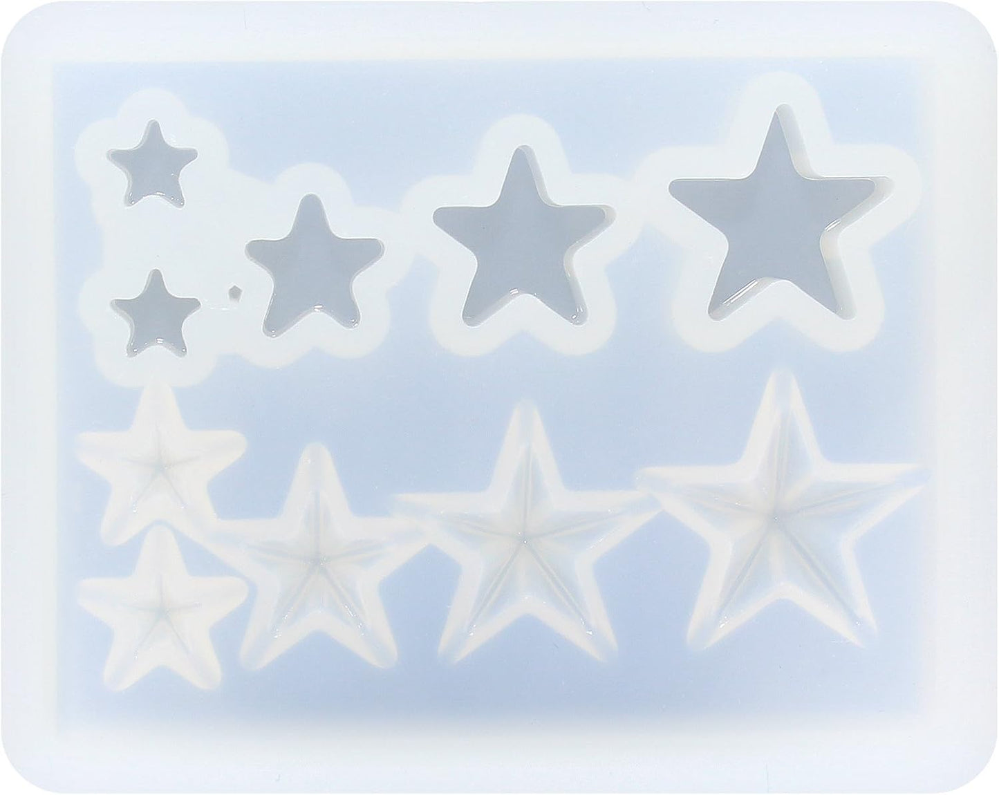 FUNSHOWCASE Mini Assorted Jewerly Stars Resin Epoxy Silicone Tiny Mold for Delicate Craft