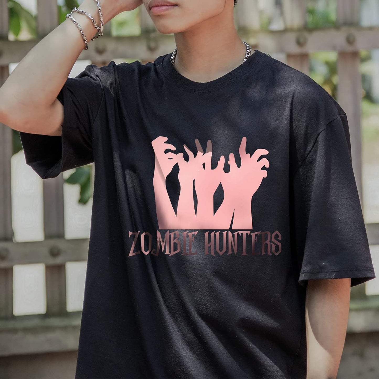 VINYL FROG Metallic Foil HTV Vinyl Roll 12" x5ft Rose Gold Chrome Iron on Vinyl Easy to Cut & Weed Heat Transfer Vinyl DIY Heat Press Design for T-Shirts