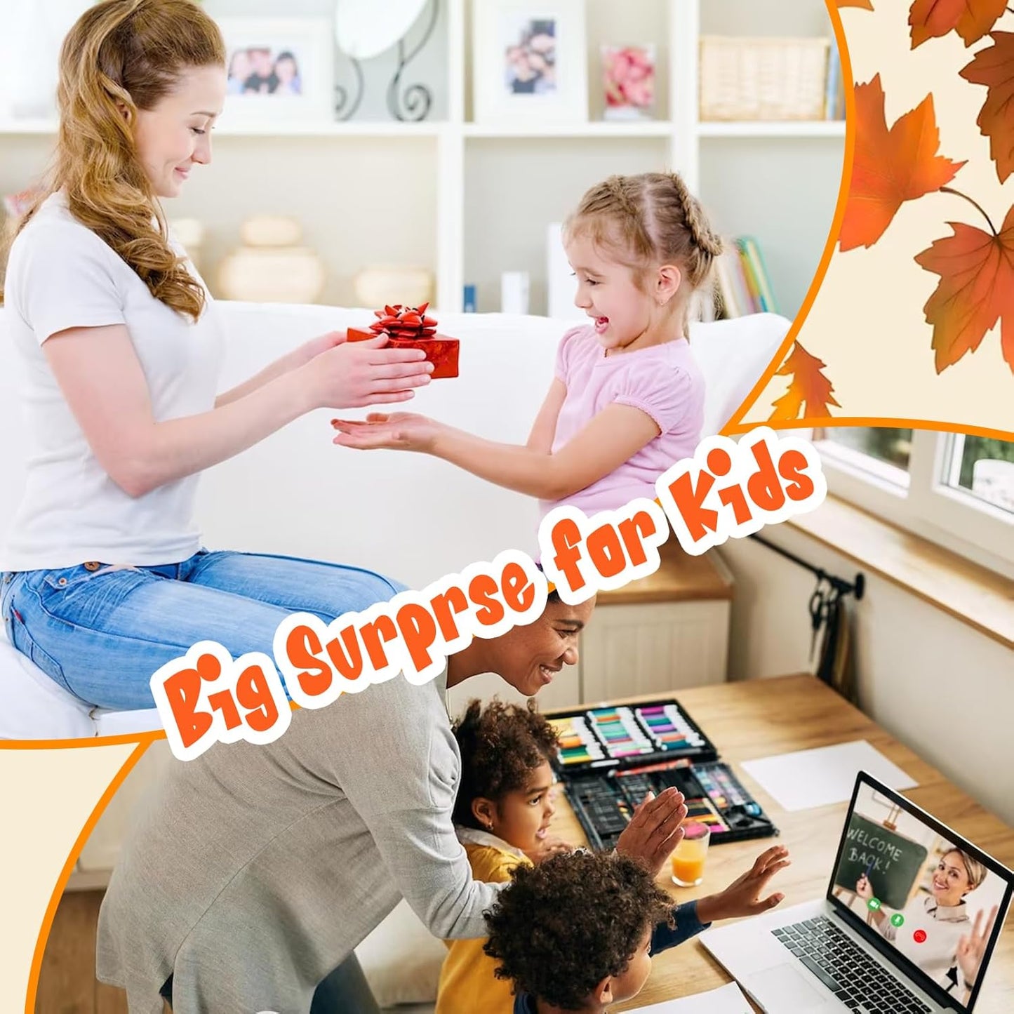 44 Pcs 3D Pumpkin Erasers Bulk, Fall Mini Erasers Novelty Pencil Eraser Stationery for Kids Students Halloween Fall Thanksgiving Party Favor Teacher Rewards Classroom