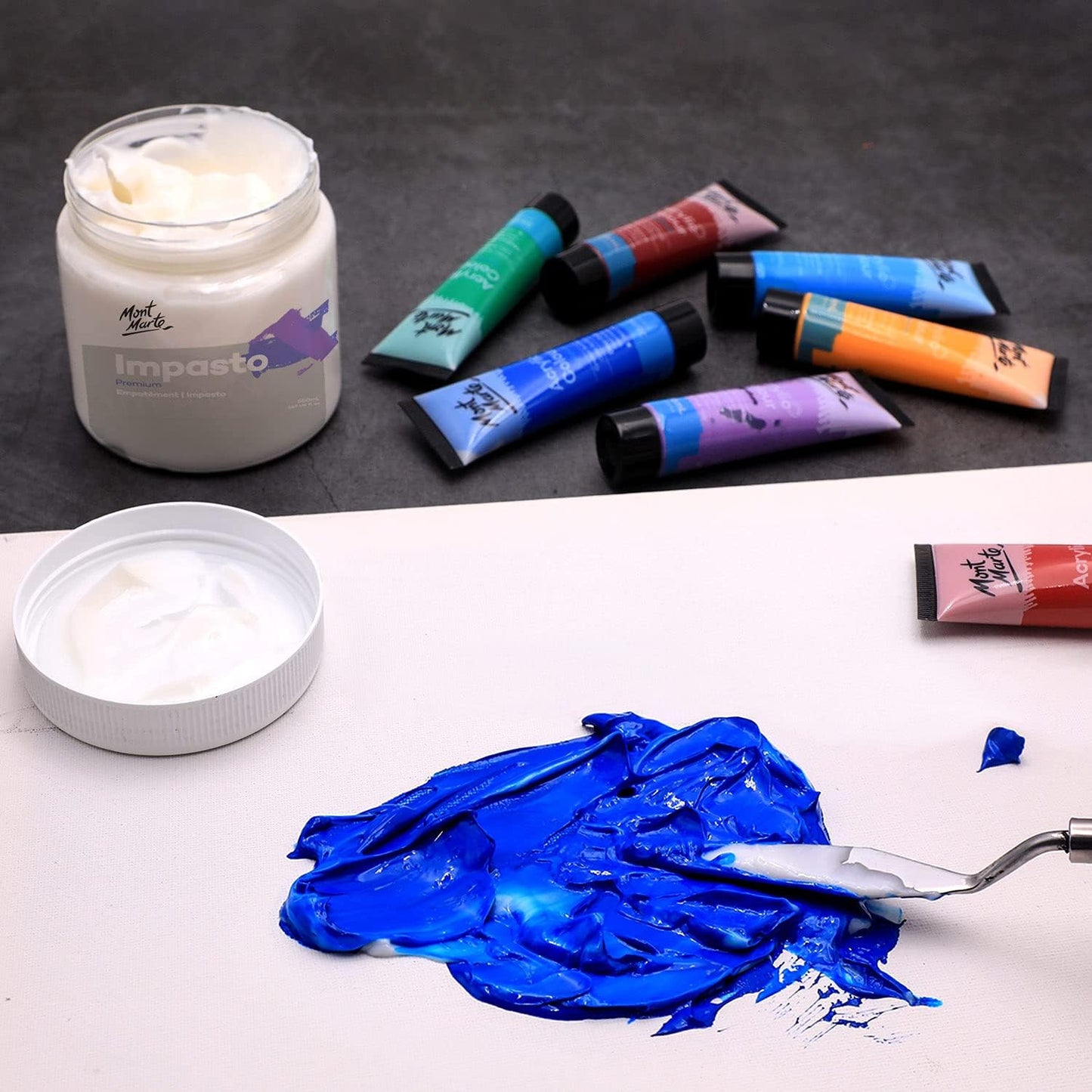 Mont Marte Impasto Acrylic Medium 500ml (17oz) (Pack of 2)