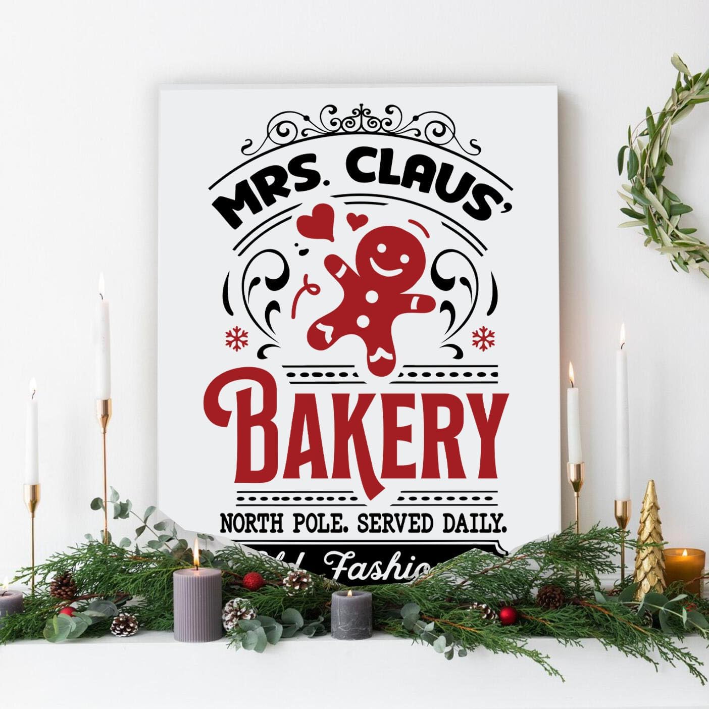 Christmas Stencils for Crafts Reusable A4 Christmas Stencil Holiday Stencils for Painting on Wood Fabrics Porch Hanger Decor