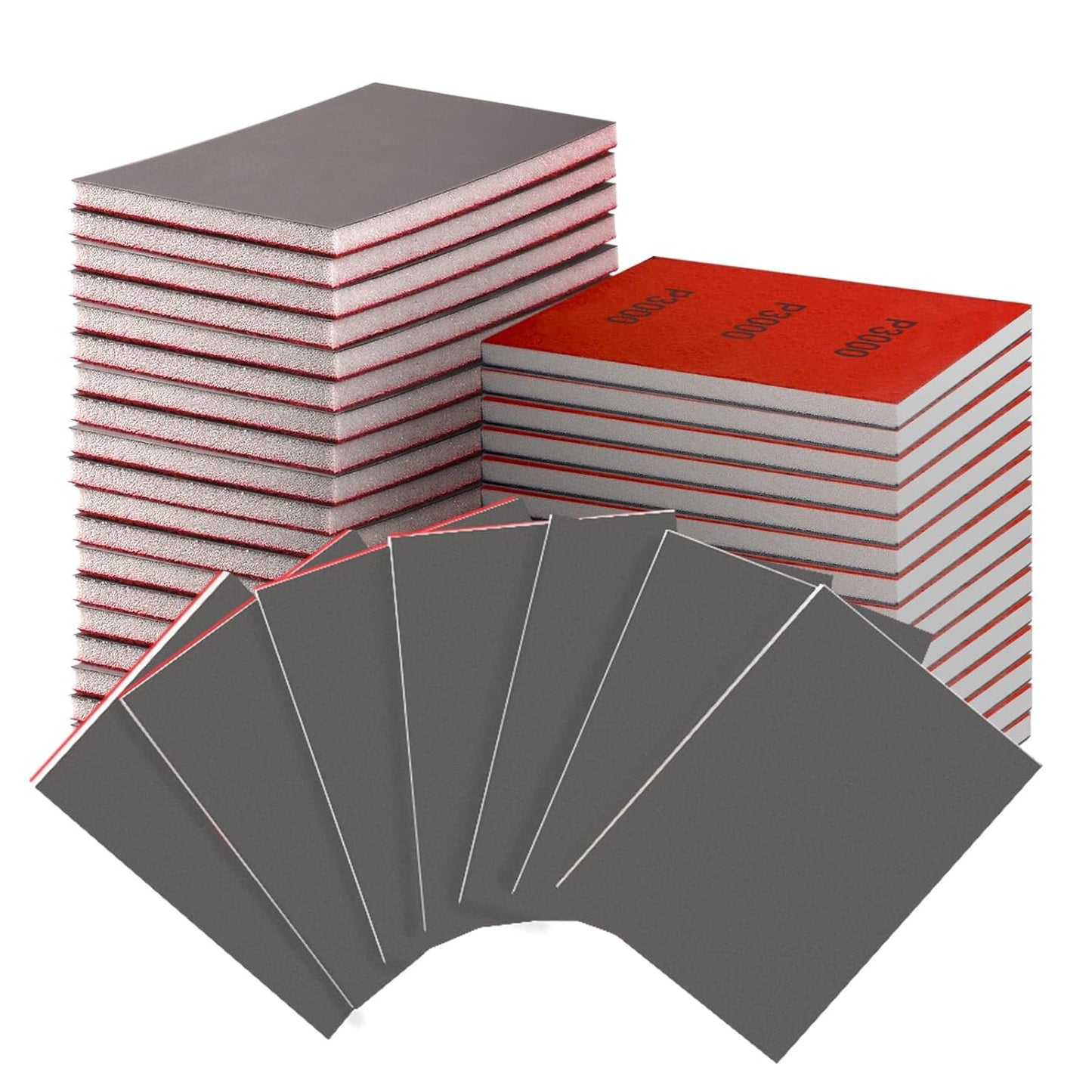 30-Pcs 3x4 Inch 3000 Grit Sanding Sponge Set, Soft Foam Hand Sanding Blocks, Ultra-Fine Wet/Dry Sandpaper for Wood, Metal, Drywall, Furniture Polishing