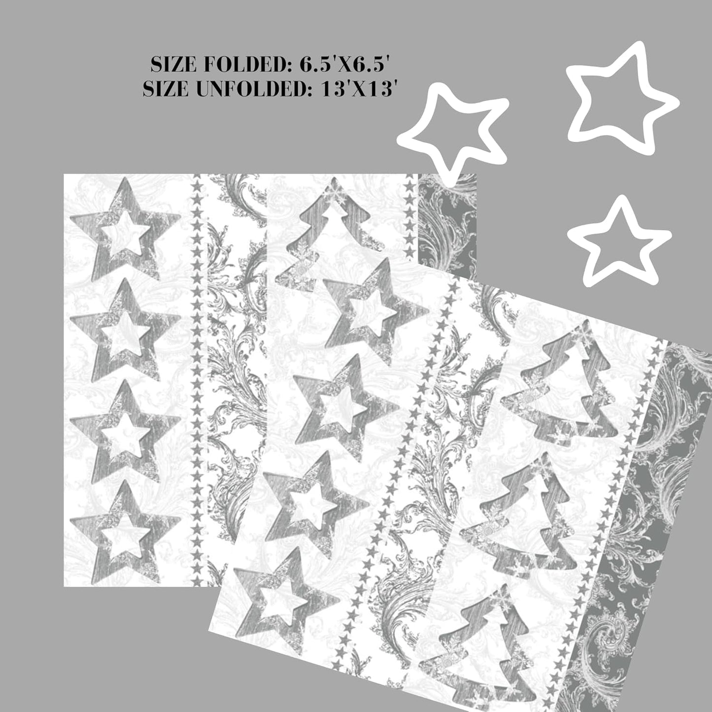 20-ct 13x13 Christmas Paper Decoupage Napkins, 3-Ply Servilletas Tissue Napkin for Dinner and Parties, Disposable Napkins (Trees Pattern)