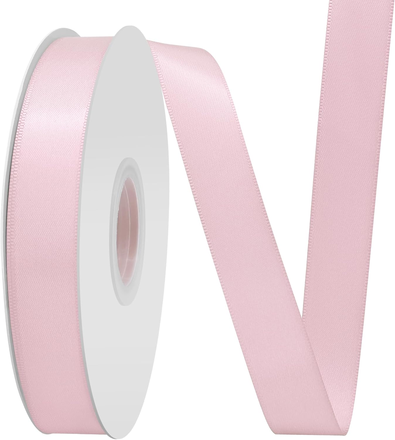 It Pink Satin Ribbon 3/4" X 50 Yards Solid Color Double Faced Ribbons Perfect for Crafts Wedding Decor Bow Making Arts Sewing and More