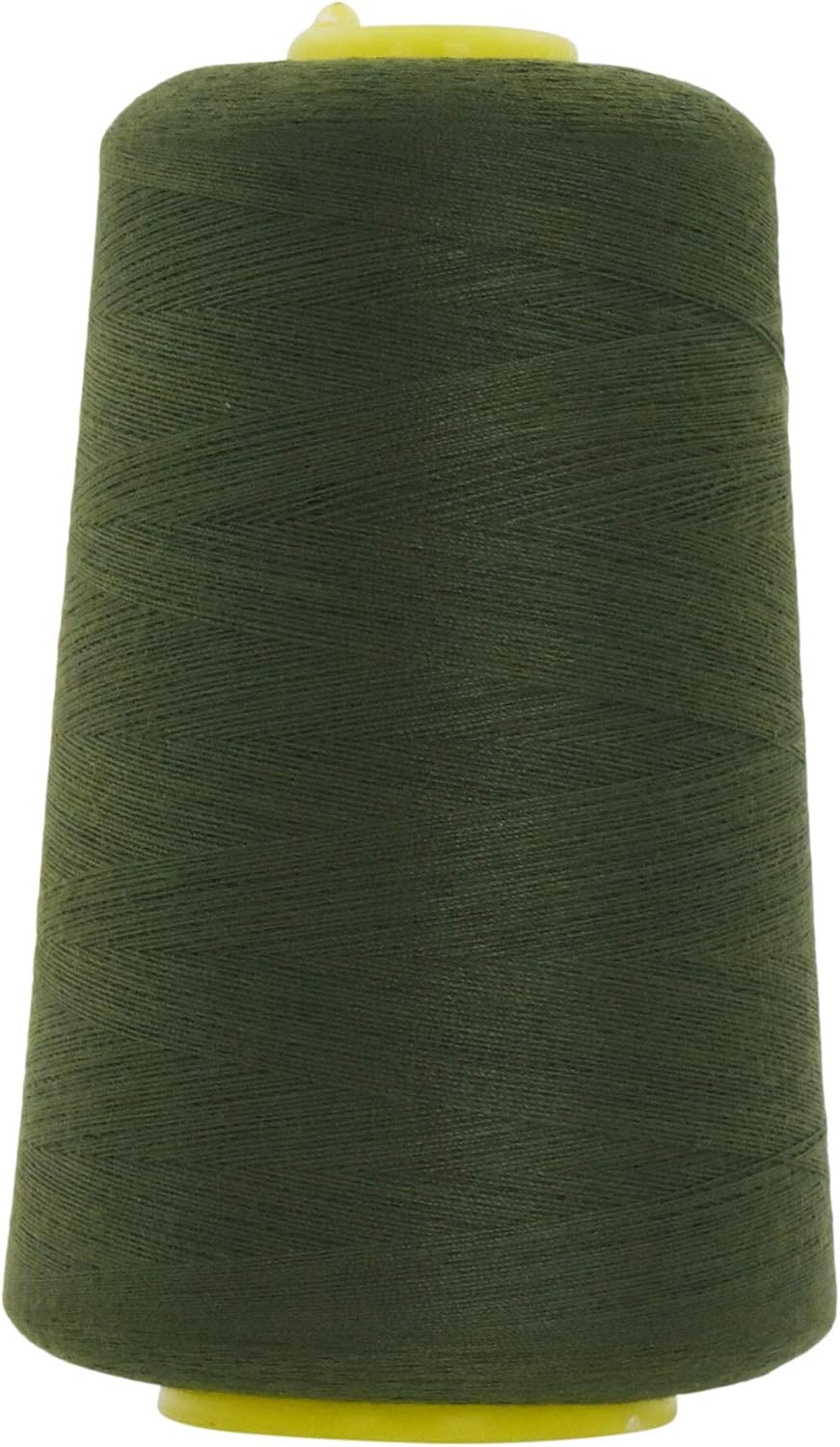 Mandala Crafts 4 Pack of Serger Threads Cones Spools - 20S/2 24000 Yards Polyester Olive Green Threads for Sergers Machine and Overlock Quilting Sewing Machine