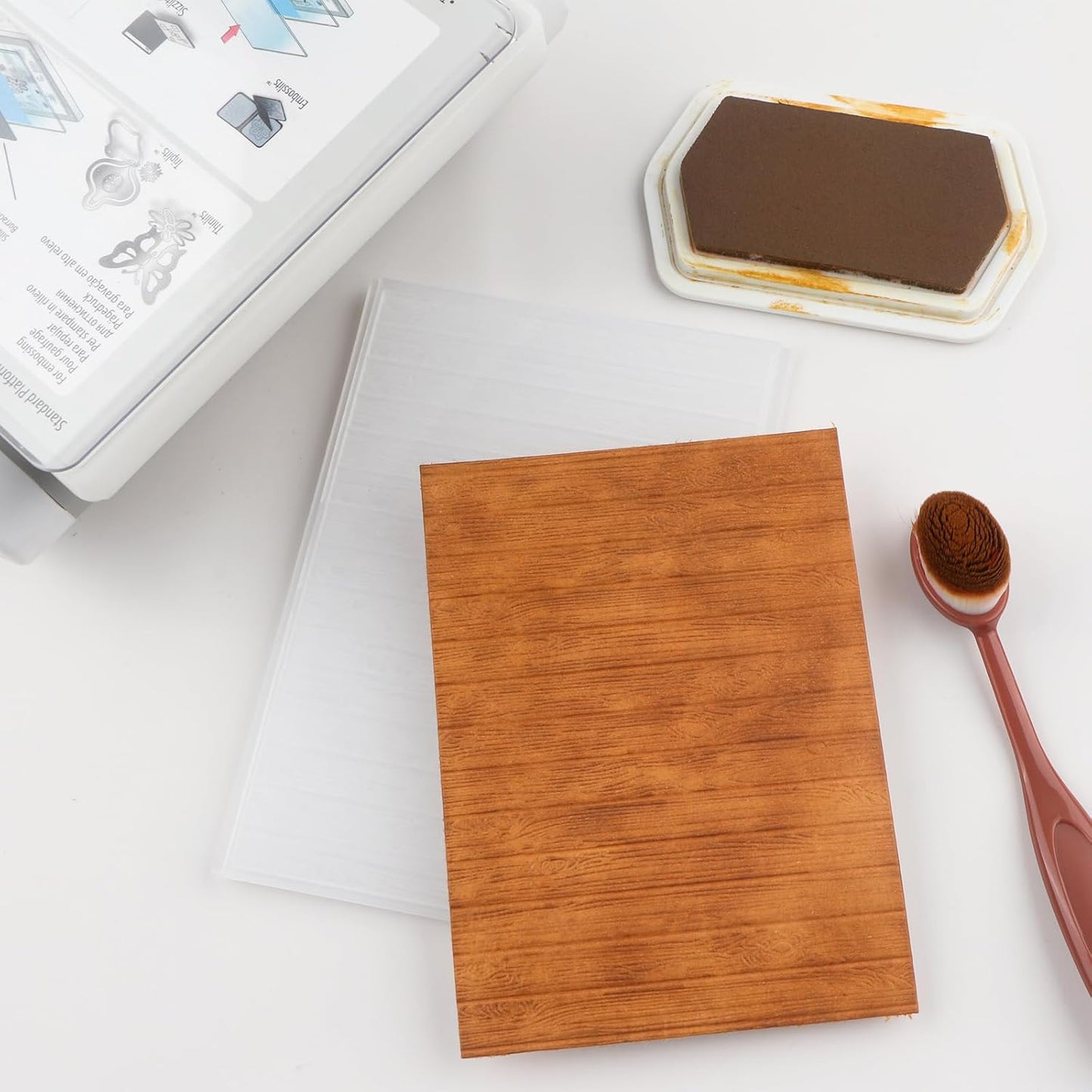 BAOFALI 3D Wood Panel Texture Theme Plastic Embossing Folders DIY Scrapbooking Photo Album Card Paper Craft Decoration for Card Making,Embossing Template Paper Card Embossing Stencil