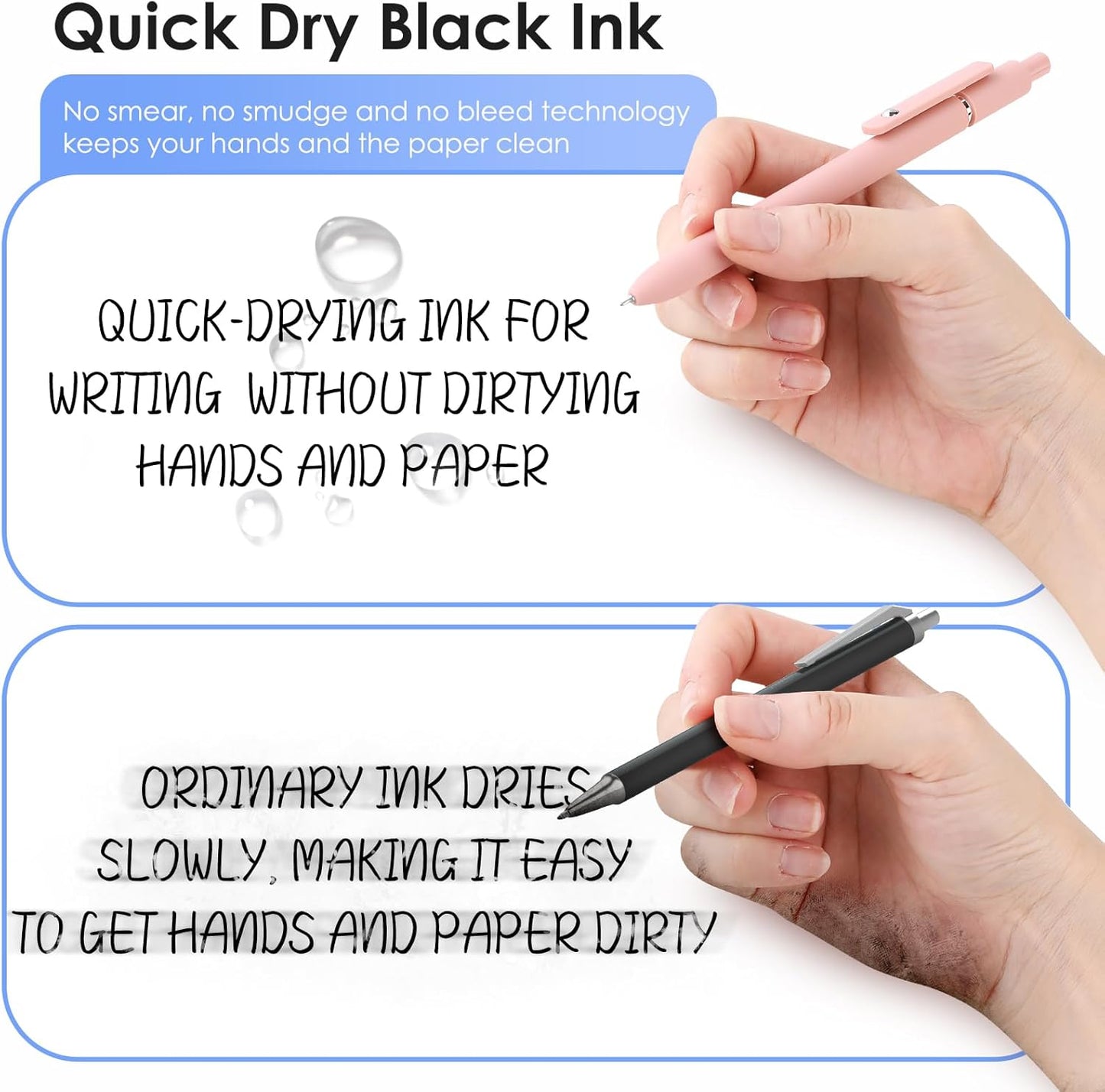10PCS Gel Pens Black Ink Fine Point Pens With Smooth Writing, School Office Supplies, Christmas Anniversary Birthday Gifts for Men Women, Quick Dry Pens For Journaling, Nurse Aesthetic Pen (Morandi)