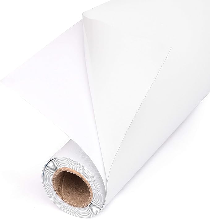 Total Blackout Window Film: 100% Light Blocking Film with White Sides - Heat Resistant, Room Darkening, Static Cling Film for Privacy & Day Sleep - No Residue, Stops UV, Easy Removal (17.5 x 160 in.)