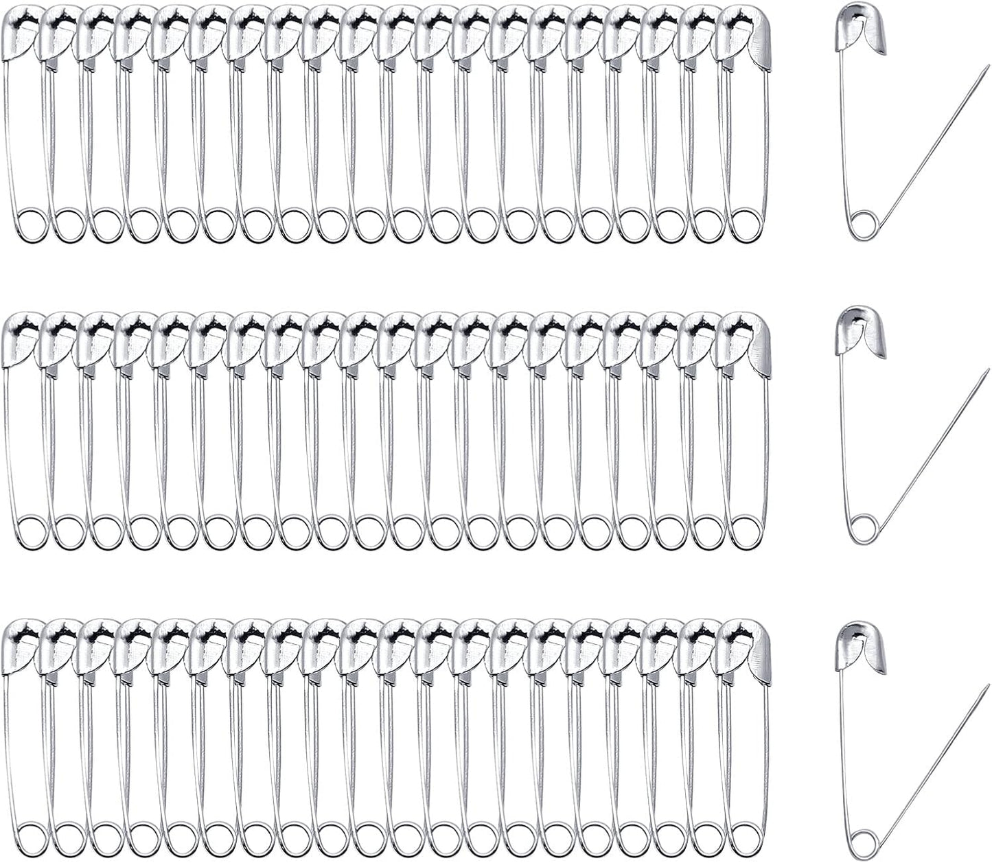 500 PCS 22mm / 7/8 Inch Safety Pins Heavy Duty Quilting Pins, Small Safety Pins Size 0, Silver Metal Sewing Pins, Mini Safety Pins for DIY Crafts Jewelry Making Baby Clothing (Nickel Plated)