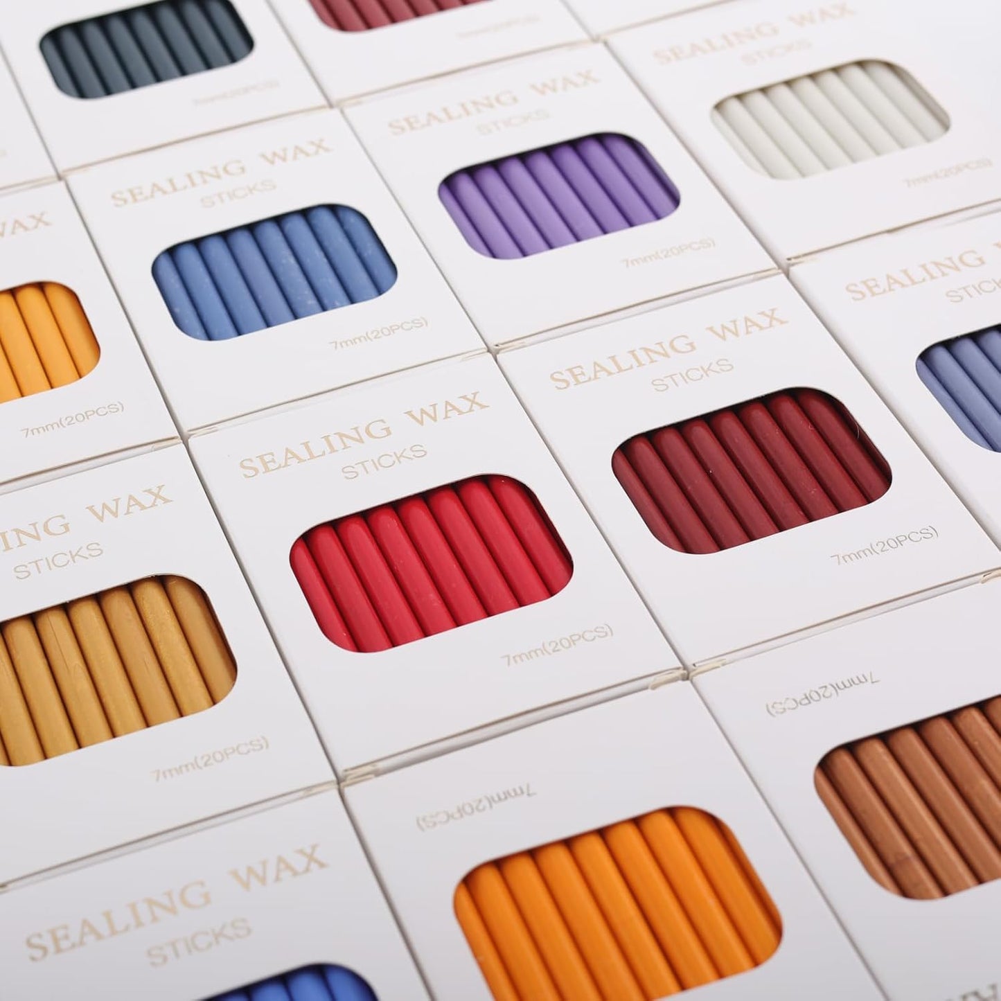 20Pcs Wax Seal Sticks Set with Glue Gun, Great for Wedding Invitations, Envelopes, Gift Wrapping (20, White)