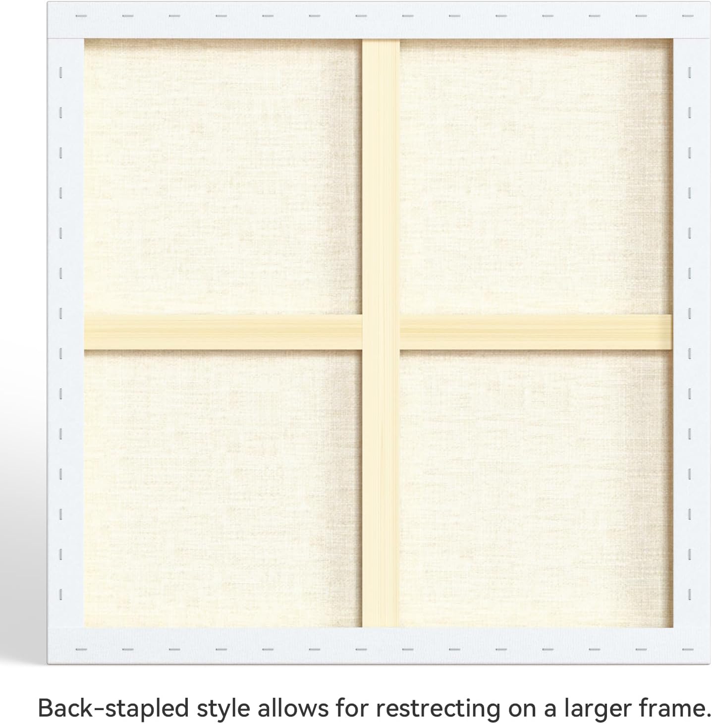 PHOENIX 30x30 Inch 2 Pack Artist Canvas - Extra Large Square Stretched Canvases for Painting - 3/4 Inch Profile, 100% Cotton 11 Oz. Gesso Primed White Blank Professional Canvas Oil & Acrylic Paints