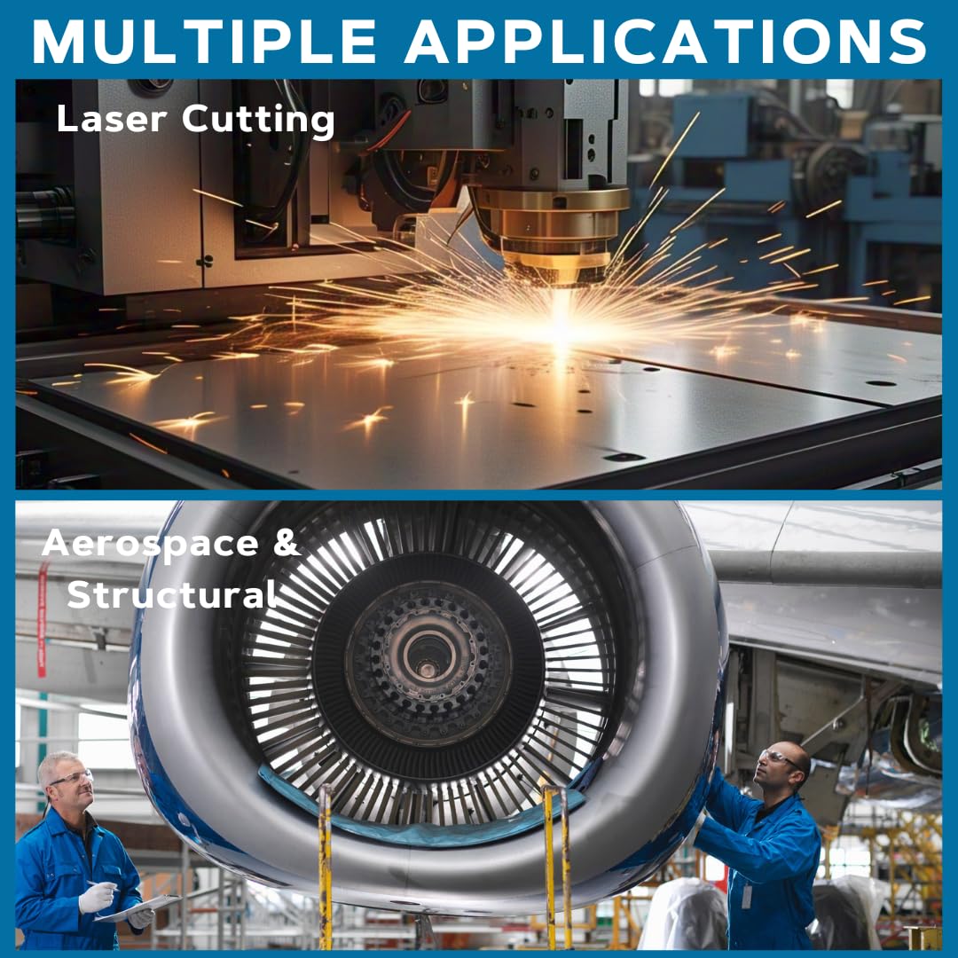 OnlineMetals 6061-T651 Aluminum Sheet – 6" x 12", 1/8" Thick, 2 Pcs | Flat Aluminum Plates for DIY Crafts, Hobby, Milling | Raw Metal Sheets for Jewelry Making, CNC, Cutting & Tooling Plate Use