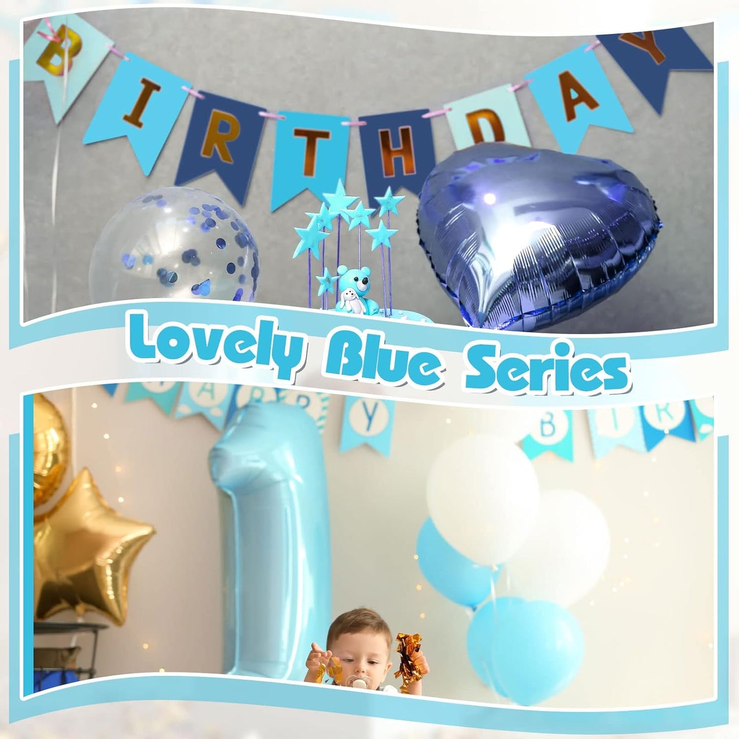 Sinmoe 100 Sheets 5 Shades Cardstock Paper 8.5 x 11 Inches 180gsm Solid Core Printer Paper for Scrapbooking DIY Arts Crafts Making Office Home Supplies(Blue Series)