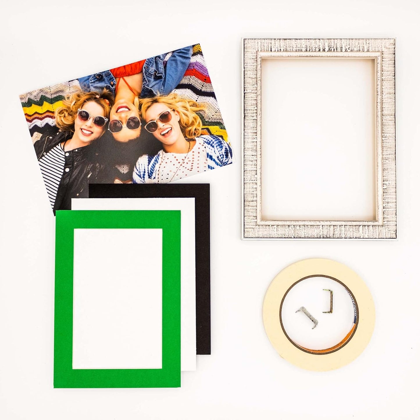 6x8 Mat for 8x10 Frame - Precut Mat Board Acid-Free Bright Green 6x8 Photo Matte Made to Fit a 8x10 Picture Frame, Premium Matboard for Family Photos, Show Kits, Art, Picture Framing, Pack of 1 Mat