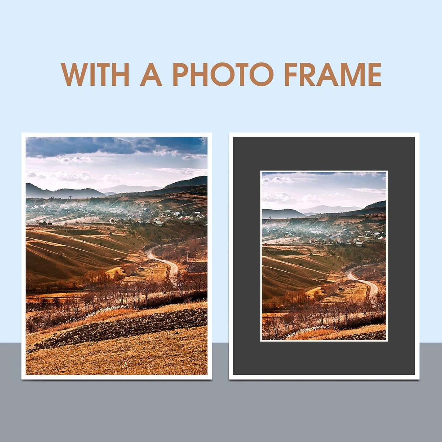 HOTUO 10 Pack Acid Free Black Picture Frame Mats, Pre-Cut 8x10 Picture Mats with Ivory Core Bevel Cut for 5x7 Photo, Signature Friendly 4 Ply Thickness Photo Mat for Frames/Artwork/Prints/Pictures