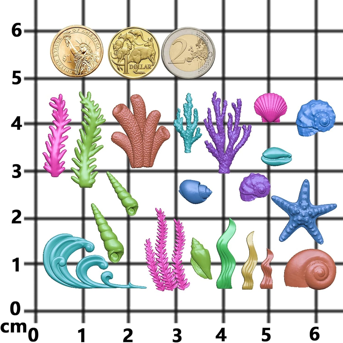 Sea Creature Mold for Polyclay Air Dry Clay Plaster