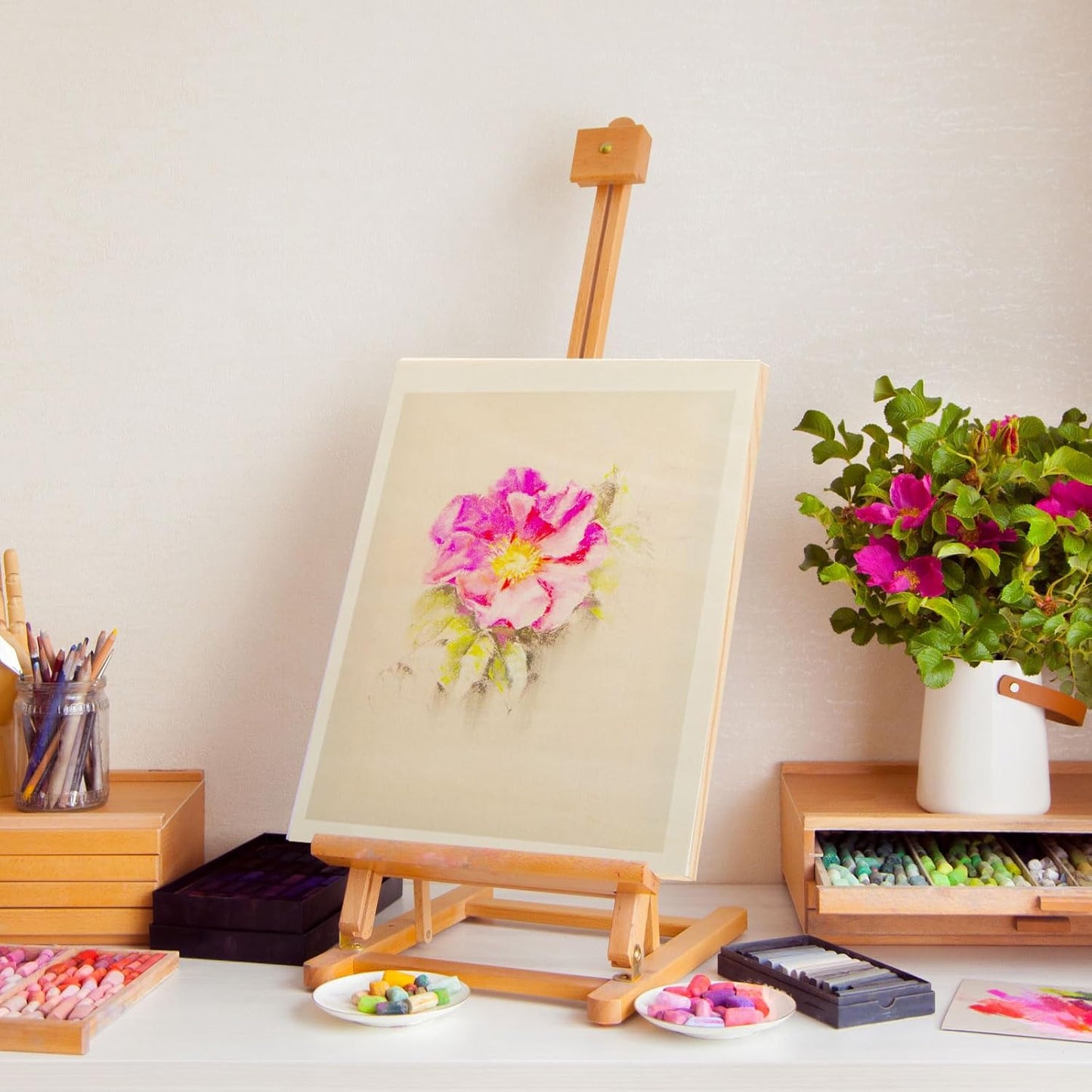 Kathfly 12 Pcs 5 x 7'' Wood Panel Boards, Unfinished Wood Canvas Panels for Painting Crafts DIY Drawing Pouring Art Projects