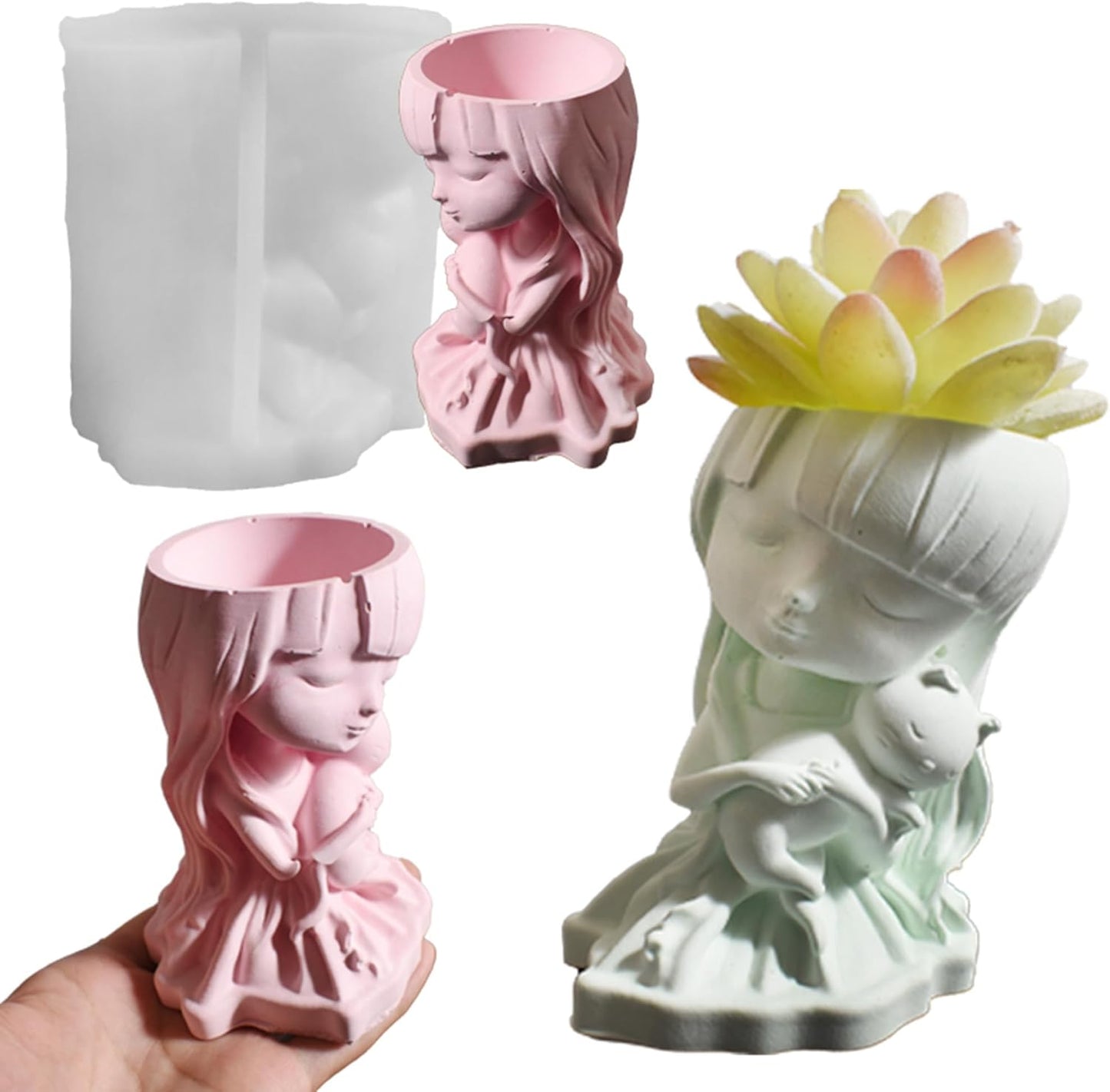 Angel Soap Resin Casting Silicone Mold for Candle Making - 3D Animal Candle Decorating Mold