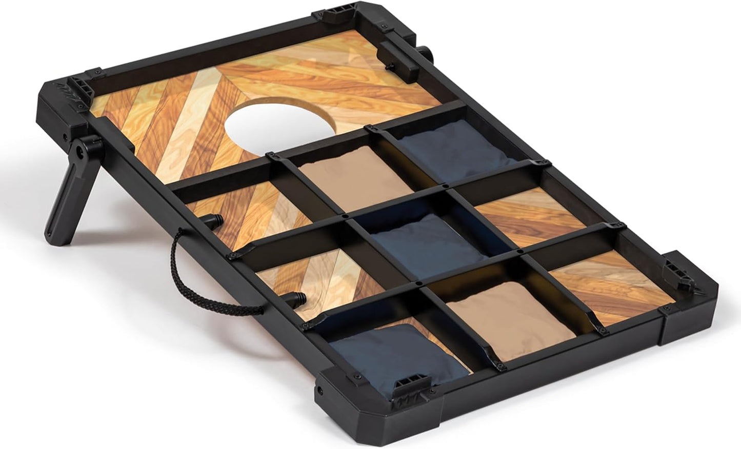 EastPoint 3-in-1 Bean Bag Toss, Tic Tac Toss, Ring Toss Game Set