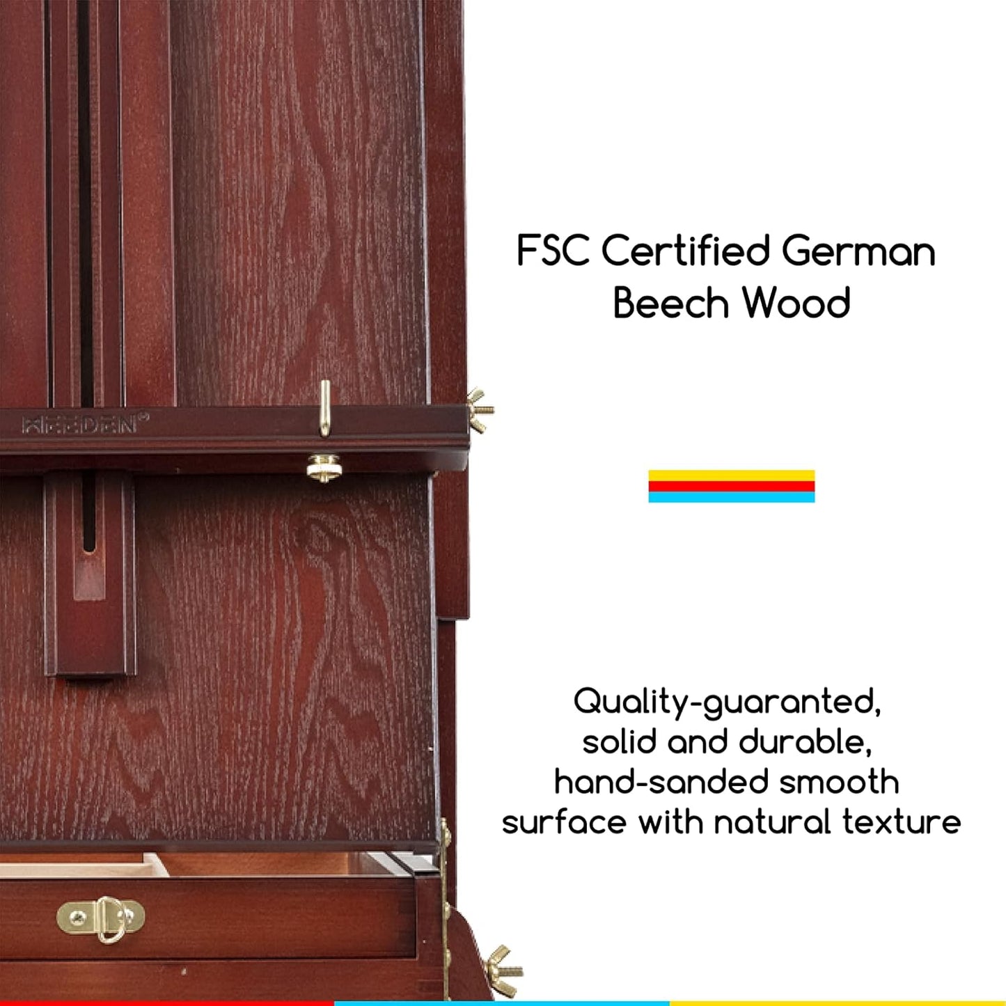 MEEDEN French Easel, Plein Air Easel, Art Easels for Painting Adult, Travel Easels,Portable Artist Easle for Outdoor Painting, Sketching, Display