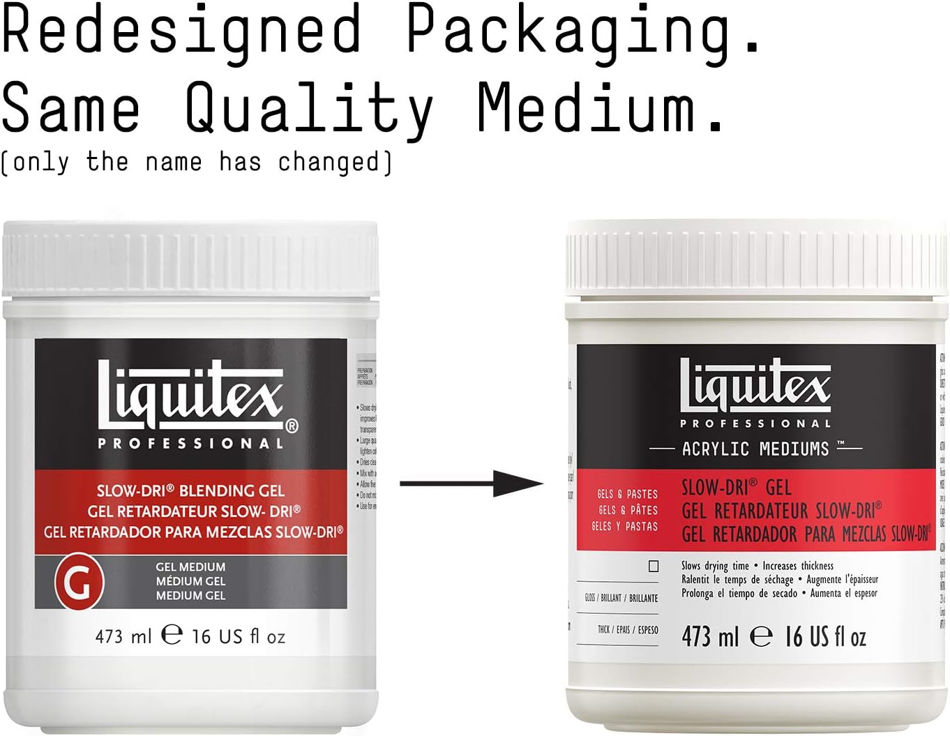 Liquitex Professional Slow-Dri Gel, 473ml (16-oz)