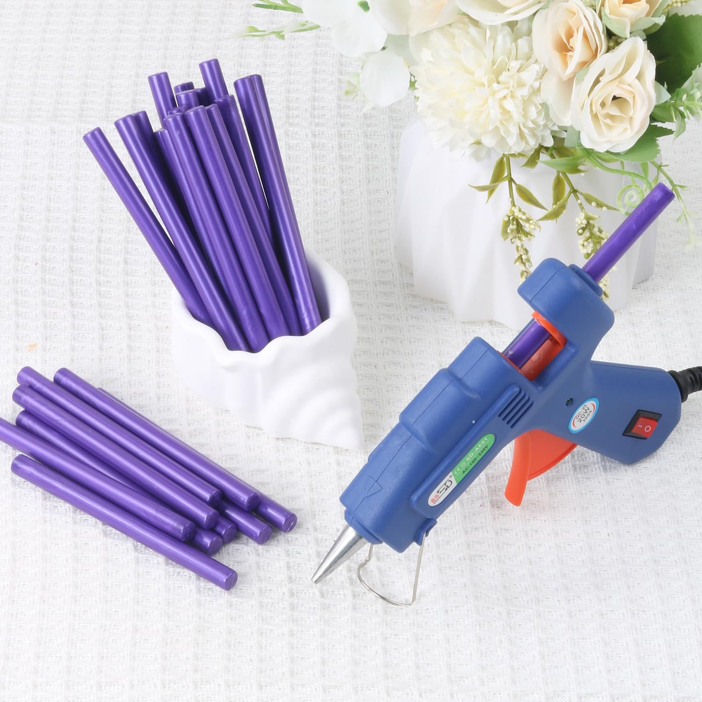 Purple Wax Seal Sticks, 30pcs Sealing Wax Sticks, HOSEALING Glue Gun Wax Seal Sticks for Wax Seal Stamp, Premium Sealing Wax for Wedding Invitations, Letter, Envelope, Craft Adhesive (Mini Size)