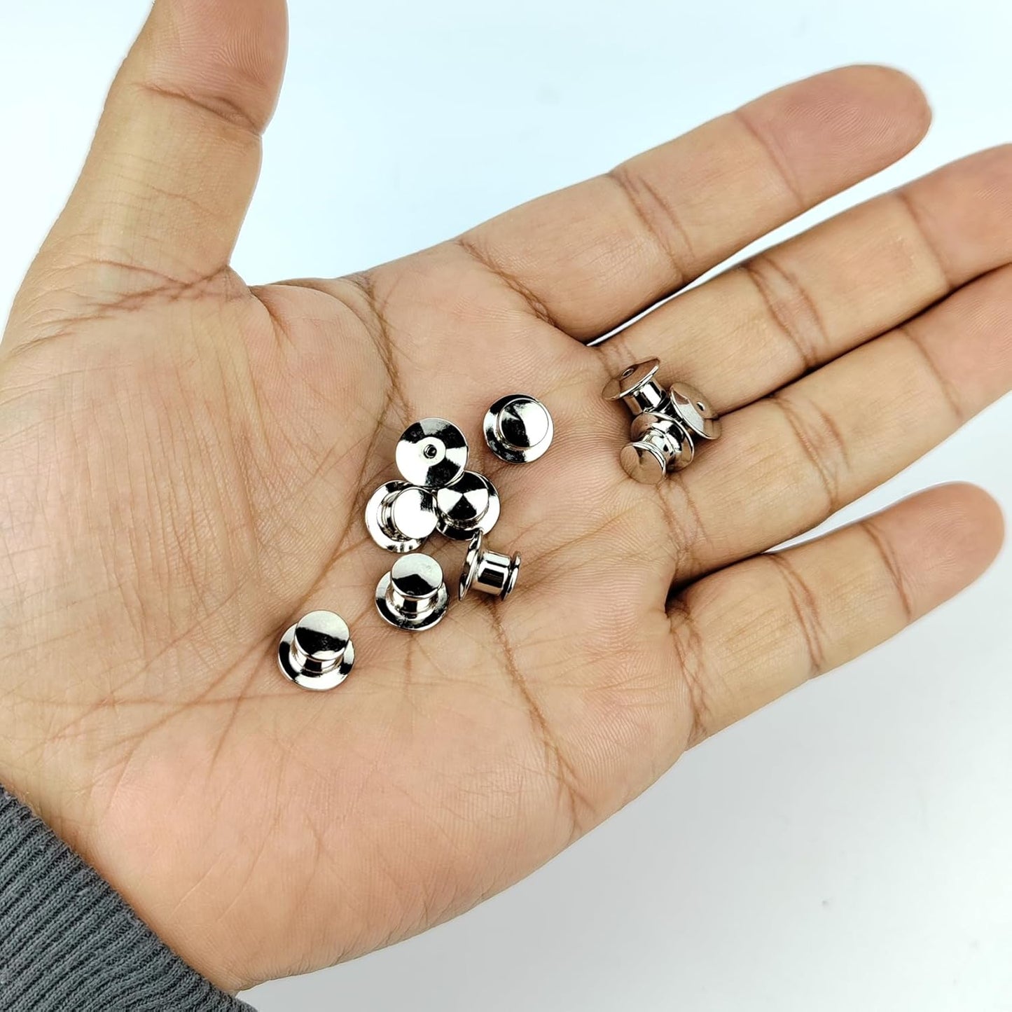 10 PCS Pin Backs, Pins for Backpacks, Pin Backs Locking, Pin Lock, Metal Pin Locks Back for Enamel Pins (10)