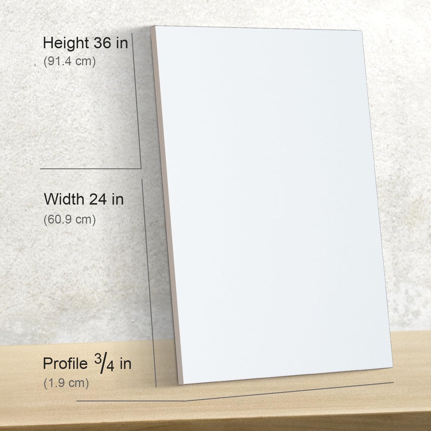 PHOENIX 24x36 Inch 2 Pack Artist Canvas - Extra Large Stretched Canvases for Painting - 3/4 Inch Profile, 100% Cotton 11 Oz. Gesso Primed White Blank Professional Canvas Oil & Acrylic Paints