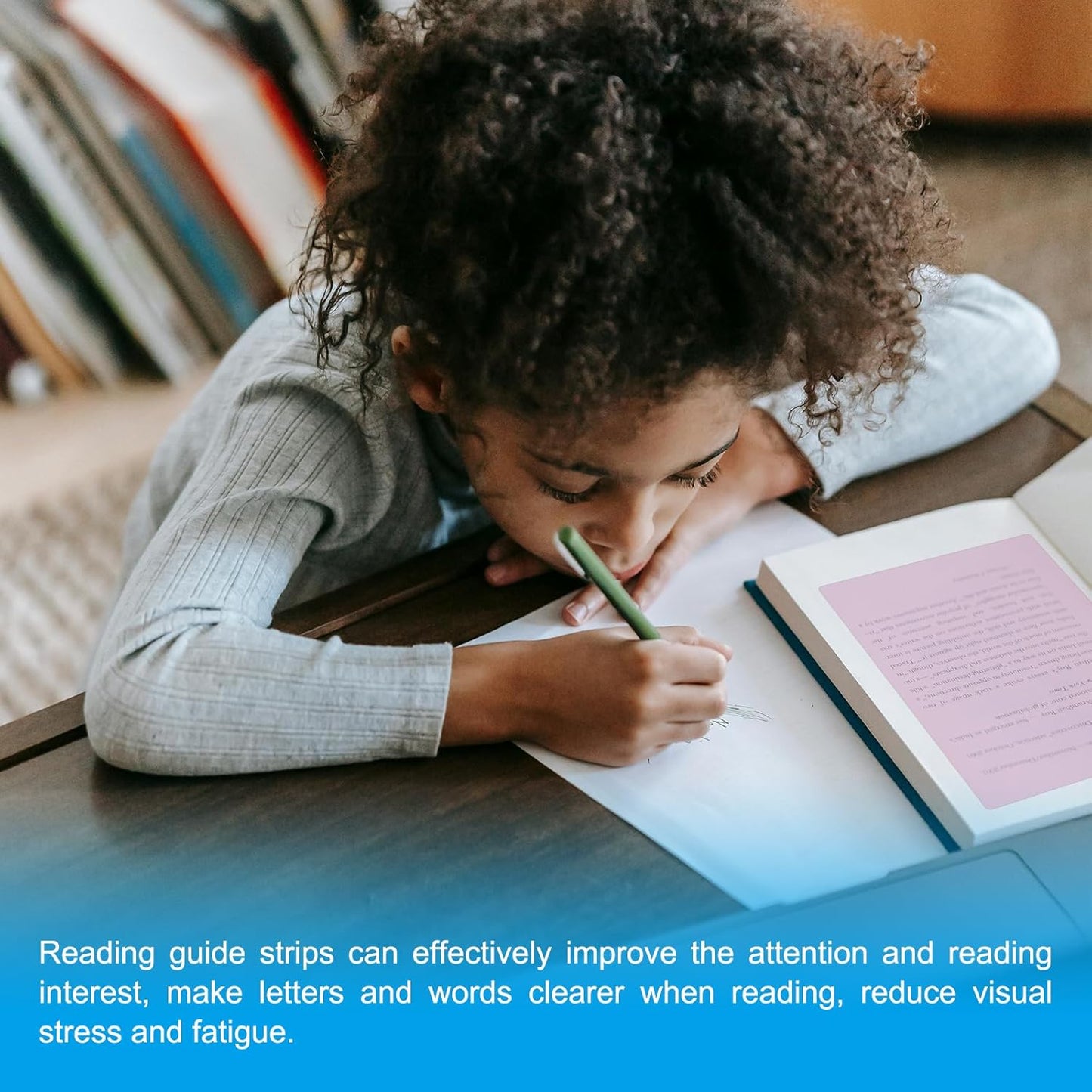 PATIKIL A4 Size Guided Reading Sheet, 5pcs Correction Lighting Gel Filter Colored Overlay Transparent Color Film for Classroom Photo Studio, Purple