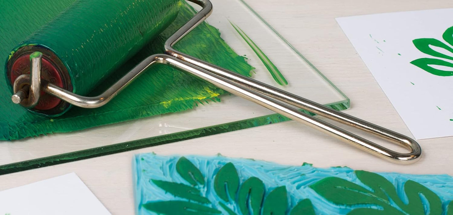 Schmincke - College Linol, artist's lino printing inks, neon orange in 75 ml tube, 39850013, low-odour water-based lino printing ink, lightfast, even print