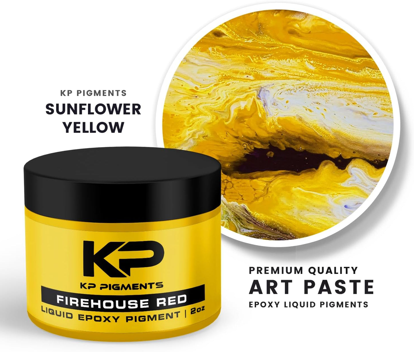 Epoxy Pigment Paste for Epoxy Resin, Tint/Pigment Paste with Spoon for Arts and Crafts, Jewelry, Resin Woodworking and More! (Sunflower Yellow)