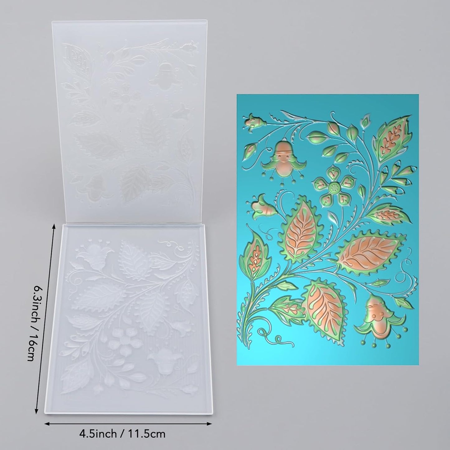 BAOFALI 3D Morning Glory Embossing Folders for Card Making,Embossing Template Paper Card Embossing Stencil for DIY Scrapbooking Photo Album Card Paper Craft Decoration 6.3" L x 4.5" W