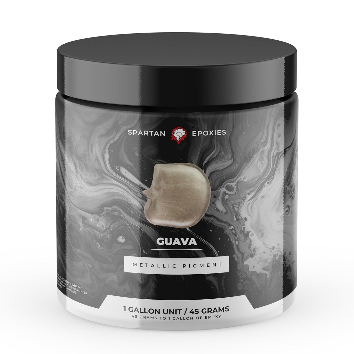 Spartan Epoxies Metallic Pigment Powder for Epoxy - 30 Unique Colors, 4oz for 1 Gallon and 12oz for 3 Gallons of Clear Epoxy, Made in the USA (Guava, 4oz (45 Grams))