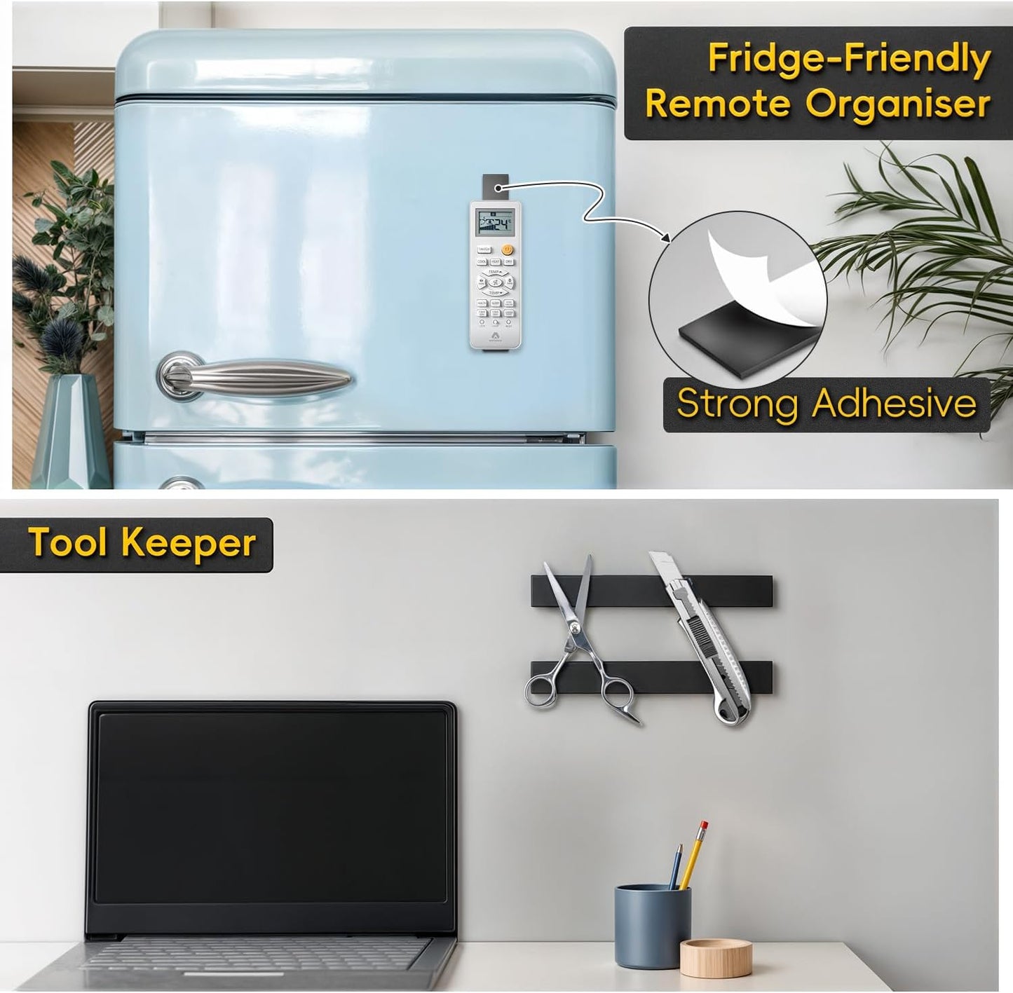 Magnetic Strips Self Adhesive,12 Pack 6" x 1" (150 x25 x 2 mm) Sticky Back Magnet Tapes, Flexible Durable Magnet Stickers for Classroom Office Kitchen, Fridge, DIY, Crafts