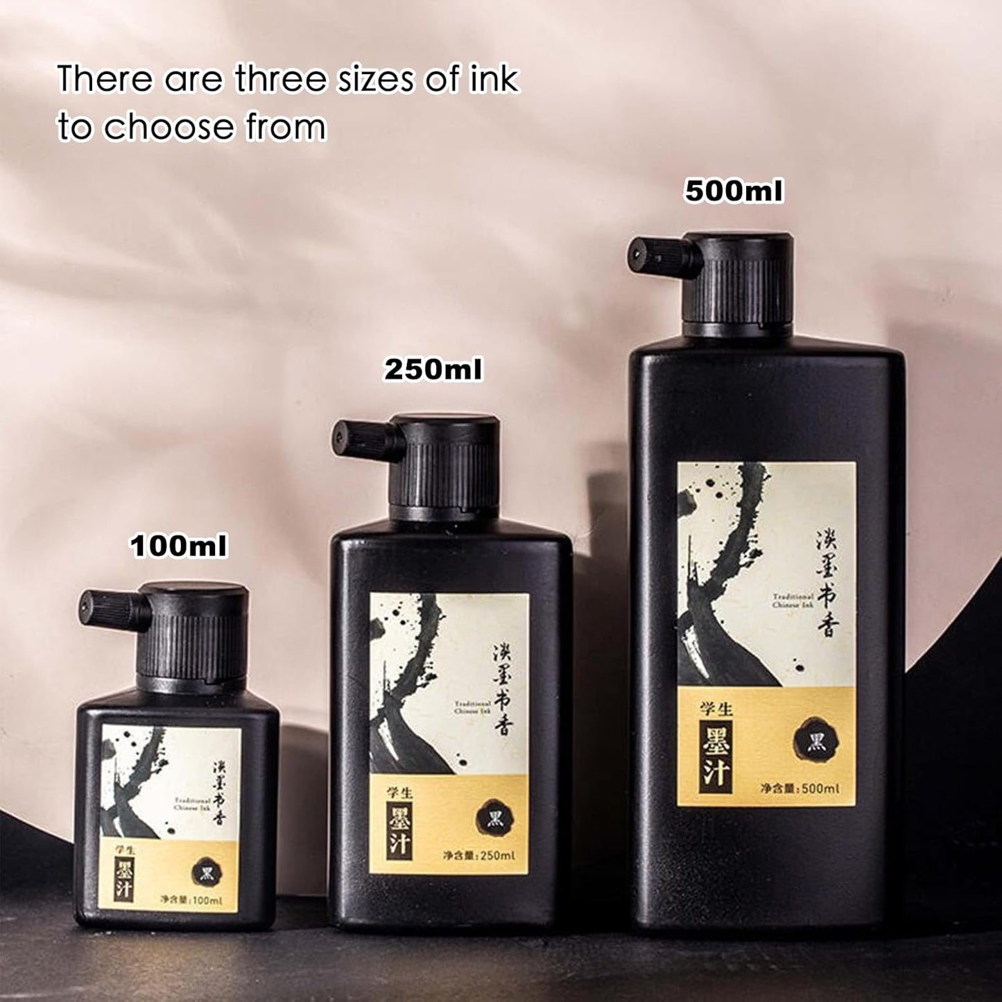 250 ML/8.8 OZ Calligraphy and Sumi Liquid Ink - Versatile Elegance for Chinese Traditional Art Works and Japanese Brush Art