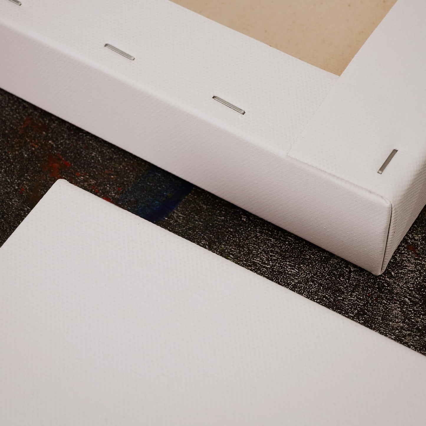 PHOENIX 8x10 Inch 4 Pack Gallery Canvas - 1.5 in Thick Small Canvases for Painting - Deep Edge 100% Cotton 11 Oz. Gesso Primed White Blank Professional Canvas Oil & Acrylic Paints