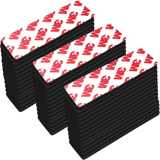 Thaibear Magnetic Strip, Flexible Magnetic Strips with Adhesive Backing (42 Pack, 3" x 1") Strong Adhesive Magnetic Tape for DIY, Crafts, Fridge - Sticky Magnet Tape Strip for Wall