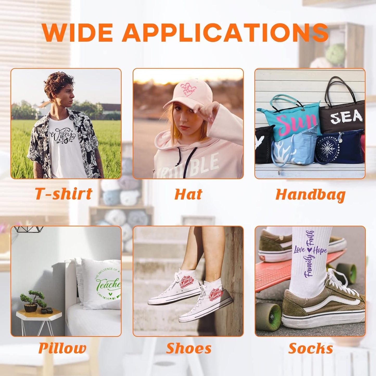 HTVRONT HTV Heat Transfer Vinyl Bundle - 20 Pack 12'' x 3FT Iron on Vinyl for All Cutting Machine, Easy to Use Heat Transfer Vinyl for T Shirts, HTV Vinyl Bundle with 20 Assorted Colors